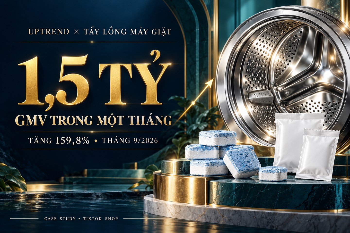 Uptrend × Tẩy Lồng Máy Giặt: Bứt Phá 1,5 Tỷ GMV Trong Một Tháng — ảnh minh họa